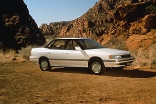 Subaru Legacy Production: 1990-Present Powered by a 2.2-liter BOXER engine with 130 hp. and 137 lb-ft. of torque First model to relocate the spare tire from the engine compartment to the trunk Available in standard, L or LS trim levels in either sedan or wagon 5-speed manual and Subaru Legacy Production: 1990-Present Powered by a 2.2-liter BOXER engine with 130 hp. and 137 lb-ft. of torque First model to relocate the spare tire from the engine compartment to the trunk Available in standard, L or LS trim levels in either sedan or wagon 5-speed manual and