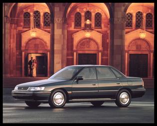 Subaru Legacy Production: 1990-Present Powered by a 2.2-liter BOXER engine with 130 hp. and 137 lb-ft. of torque First model to relocate the spare tire from the engine compartment to the trunk Available in standard, L or LS trim levels in either sedan or wagon 5-speed manual and Subaru Legacy Production: 1990-Present Powered by a 2.2-liter BOXER engine with 130 hp. and 137 lb-ft. of torque First model to relocate the spare tire from the engine compartment to the trunk Available in standard, L or LS trim levels in either sedan or wagon 5-speed manual and