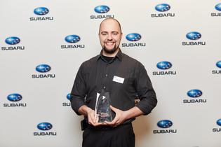 The winner of the 2019 Subaru National Technician Competition, David Jodat, a Senior Master Technician at Subaru City of Milwaukee in Milwaukee, WI. The winner of the 2019 Subaru National Technician Competition, David Jodat, a Senior Master Technician at Subaru City of Milwaukee in Milwaukee, WI.