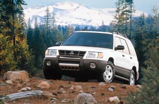 Forester Production: 1998-Present Based on the Impreza chassis with the 2.5-liter BOXER engine from the Legacy and Outback models The original trim levels were standard, L, and S Forester came standard with roof rails Ground Clearance was 7.5 Forester Production: 1998-Present Based on the Impreza chassis with the 2.5-liter BOXER engine from the Legacy and Outback models The original trim levels were standard, L, and S Forester came standard with roof rails Ground Clearance was 7.5