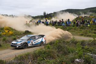 Higgins slides through spectator area at 2016 Olympus Rally Higgins slides through spectator area at 2016 Olympus Rally
