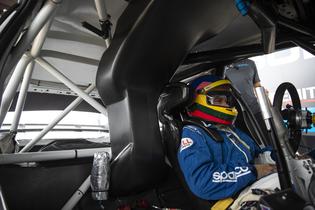 Jacques Villeneuve finalizes the setup of his 2018 WRX STI Rallycross supercar with Subaru Rally Team USA. Jacques Villeneuve finalizes the setup of his 2018 WRX STI Rallycross supercar with Subaru Rally Team USA.