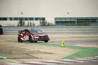 Full-speed track testing for Jacques Villeneuve in preparation for ARX Rallycross at Trois-Rivières, Quebec, Canada. Full-speed track testing for Jacques Villeneuve in preparation for ARX Rallycross at Trois-Rivières, Quebec, Canada.