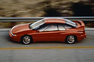 Subaru SVX Production: 1992-1997 Designed by Giorgetto Giugiaro Classified as a luxury performance coupe Powered by a 3.3 liter, 6-cylinder BOXER engine with 230 hp. and 228 lb-ft. of torque Available as either a front-wheel drive or all-wheel drive The window-within-a-window design virtually eliminated wind noise when the windows were down at speed Subaru SVX Production: 1992-1997 Designed by Giorgetto Giugiaro Classified as a luxury performance coupe Powered by a 3.3 liter, 6-cylinder BOXER engine with 230 hp. and 228 lb-ft. of torque Available as either a front-wheel drive or all-wheel drive The window-within-a-window design virtually eliminated wind noise when the windows were down at speed