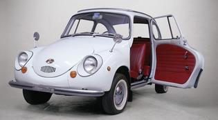 Subaru 360 Production: 1968-1969 Rear wheel drive 2-stroke, air cooled, 356 cc engine Horsepower 25, Torque: 25.4 lb-ft. 0-50 in 37.5 seconds, 1/4 mile in 28.5 seconds 66.3 mpg Subaru 360 Production: 1968-1969 Rear wheel drive 2-stroke, air cooled, 356 cc engine Horsepower 25, Torque: 25.4 lb-ft. 0-50 in 37.5 seconds, 1/4 mile in 28.5 seconds 66.3 mpg